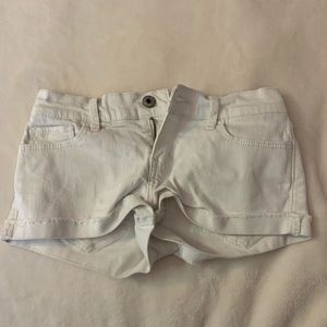 abercrombie kids white jean shorts girls size 14